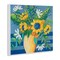 Stupell Industries Floral Bursts Among The Blue Wall Plaque, design by Krinlox